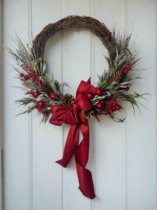 Dried Flower Christmas Wreaths