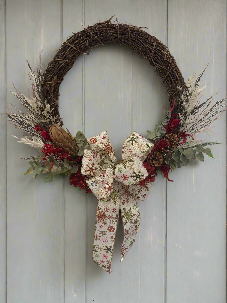 Dried Flower Christmas Wreaths